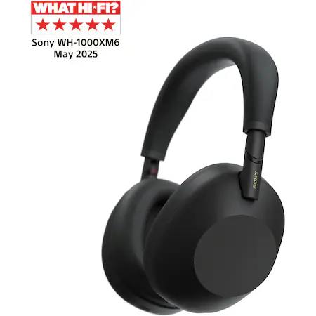 Căști over-ear Sony WH-1000XM6B, wireless, cu noise cancelling