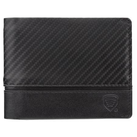 Portofel slim din piele naturală Koruma SM-93XLCPBL2, negru carbon