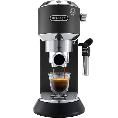 Espressor manual De’Longhi Dedica EC 685.BK, 1300 W, 15 bari, negru