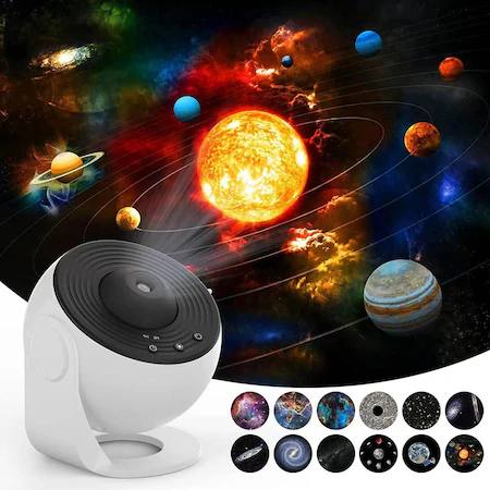 Proiector de stele LED GETWINS, lampă de veghe rotativă 360°