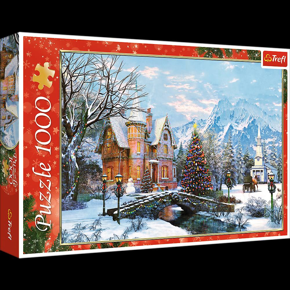 Puzzle 1000 de piese Peisaj de iarnă, Trefl