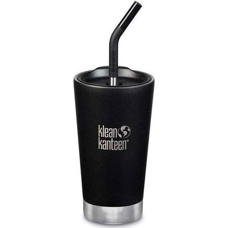 Cană termos Klean Kanteen, oțel inoxidabil, 0,47 l, neagră