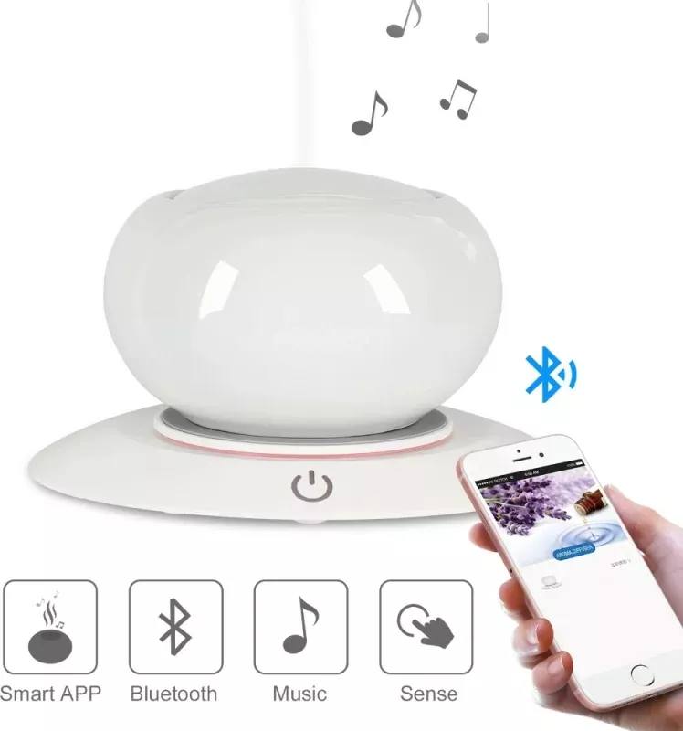 Difuzor de aromaterapie smart V-Rising VR-WX50S, 300 ml, alb