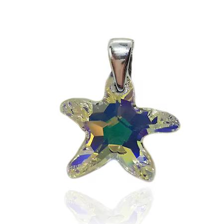 Pandantiv Olimon MDM din argint 925 cu cristal Swarovski®, Starfish