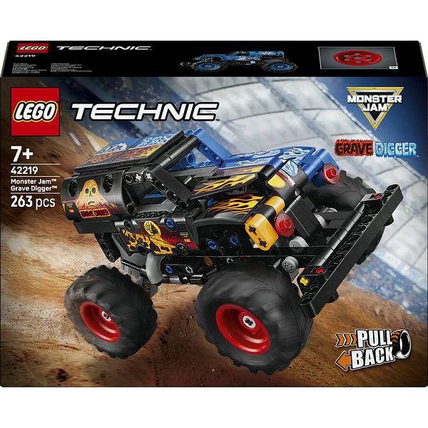LEGO Technic Monster Jam Grave Digger Foc și gheață 42219, 7 ani+, 263 piese