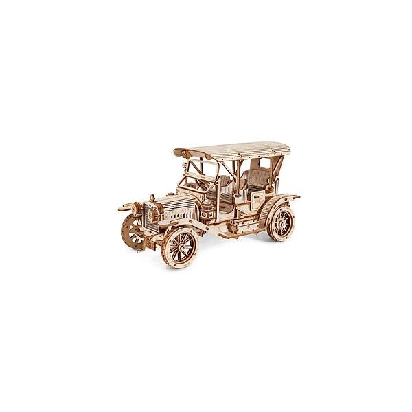 Puzzle 3D Mașină de epocă, ROKR, lemn, 298 piese