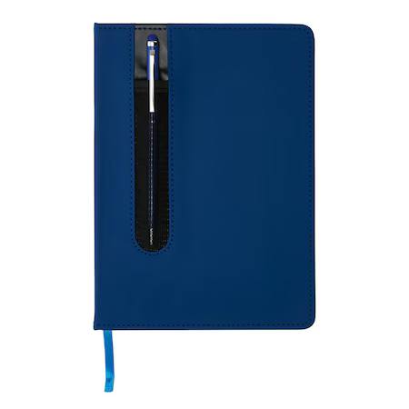 Agendă A5 din piele ecologică, 160 de pagini, cu stylus pen